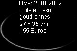 Toile et tissu goudronn&eacute;s 27 x 35