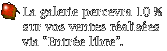 La galerie percevra 10% de vos ventes...